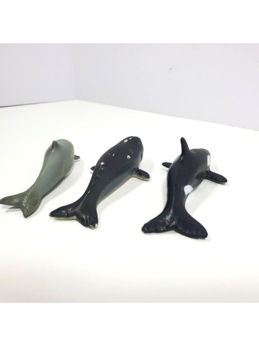 AAA Sperm Whale Dolphin Killer Whale 3.5" Figures Lot 3 Miniatures Mini - Picture 2 of 16